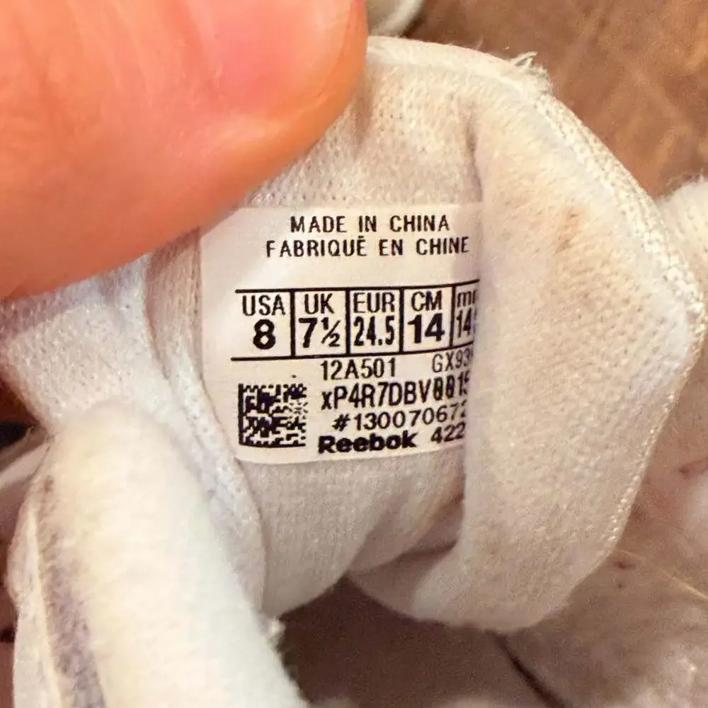 Reebok shoes size 8 little kids